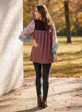 Load image into Gallery viewer, Poetic Muse Three-Quarter Sleeve Blouse (multiple color options)
