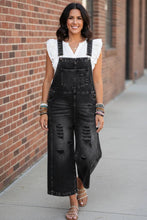 Load image into Gallery viewer, Urban Edge Distressed Denim Overalls
