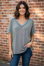 Load image into Gallery viewer, Latte Break Melange Hacci Tee
