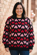 Load image into Gallery viewer, Sweetheart Signal Intarsia Knit Sweater (multiple color options)

