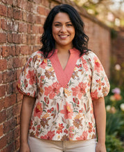 Load image into Gallery viewer, Highclere Heritage Stitched Floral Blouse

