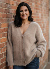 Load image into Gallery viewer, Angora Dream Button-Front Sweater (multiple color options)
