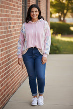 Load image into Gallery viewer, Sweet Spring Blossoms Color Block Hoodie

