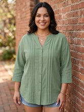 Load image into Gallery viewer, Cottage Grove Pintuck Blouse (multiple color options)
