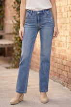 Load image into Gallery viewer, RISEN Tummy Control 4way Stretch Mid Rise Straight Crease Line
