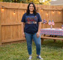 Load image into Gallery viewer, Faith Family Freedom Graphic T-Shirt
