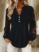 Load image into Gallery viewer, Lace Made Lovely Blouse (multiple color options)
