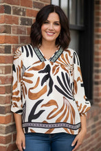 Load image into Gallery viewer, Gallery Walk Abstract Blouse
