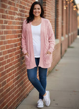 Load image into Gallery viewer, Frostbound Cable-Knit Cardigan (multiple color options)
