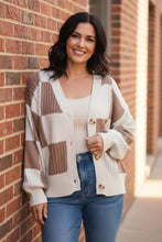 Load image into Gallery viewer, Autumn Cabin Checkerboard Cardigan
