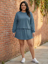 Load image into Gallery viewer, Luminous Luxe Pearl-Embellished Skort Set (multiple color options)
