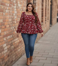 Load image into Gallery viewer, Cottage Romance Peplum Blouse
