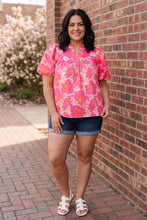 Load image into Gallery viewer, Pink Paradise Floral Blouse
