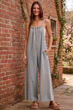 Load image into Gallery viewer, Easy Days Wide Leg Denim Overalls
