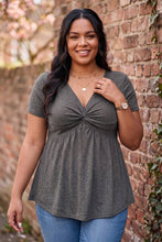 Load image into Gallery viewer, Everyday Twist Front Blouse (2 color options)
