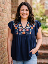 Load image into Gallery viewer, The Midnight Garden Blouse
