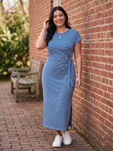 Load image into Gallery viewer, Weekend Stroll Striped Midi Dress (multiple color options)
