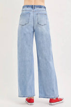 Load image into Gallery viewer, RISEN Elastic Band Slouchy Wide Jeans w/Drawstring
