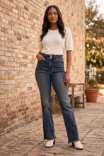 Load image into Gallery viewer, JUDY BLUE High Waist Double Button Frayed Hem Jeans
