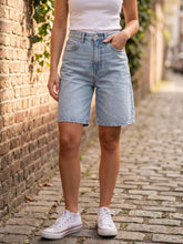 Load image into Gallery viewer, Open Road High-Waisted Raw Hem Denim Shorts
