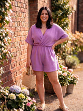 Load image into Gallery viewer, Easy Breezy Surplice Romper (multiple color options)
