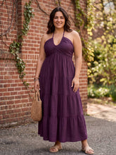 Load image into Gallery viewer, Sunset Stroll Tiered Midi Dress (2 color options)
