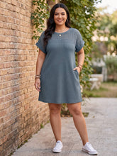 Load image into Gallery viewer, Weekend Wanderer Lace T-Shirt Dress (multiple color options)

