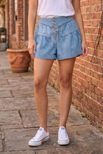 Load image into Gallery viewer, RISEN Elastic Band Slouchy Shorts With Shirred Detail
