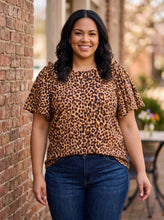 Load image into Gallery viewer, Fierce &amp; Fabulous Ruffle Sleeve Top
