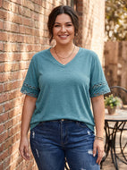 Everyday Charm Hollow-Out Tee (multiple color options)