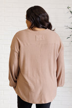 Load image into Gallery viewer, Good Things Are Coming V-Neck Top in Coffee
