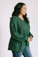 Load image into Gallery viewer, Good Things Are Coming V-Neck Top in Green
