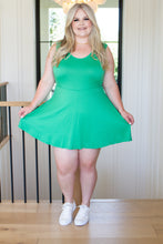 Load image into Gallery viewer, Gorgeous in Green Sleeveless Skort Dress
