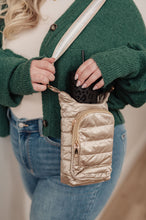 Load image into Gallery viewer, Gotcha Girl Puffer Tumbler Tote in Gold
