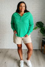 Load image into Gallery viewer, Greensleeves Waffle Knit Henley
