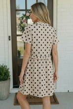 Load image into Gallery viewer, Spotted Something Sweet: Polka Dot Ruffle Mini Dress
