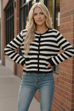 Load image into Gallery viewer, The Parisian Stripe Cardigan
