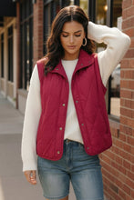 Load image into Gallery viewer, Cranberry Cozy Puffer Vest
