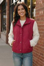 Load image into Gallery viewer, Cranberry Cozy Puffer Vest
