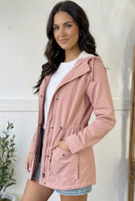 Load image into Gallery viewer, Blush &amp; Go Utility Lined Snap Close Jacket
