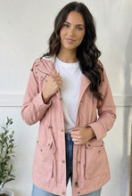 Load image into Gallery viewer, Blush &amp; Go Utility Lined Snap Close Jacket
