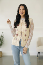 Load image into Gallery viewer, Sweetheart Stitch Embroidered Vest
