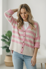 Load image into Gallery viewer, Hometown Heart Striped Cardigan

