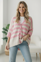 Load image into Gallery viewer, Hometown Heart Striped Cardigan
