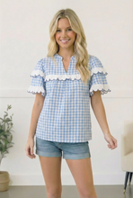Load image into Gallery viewer, Sweet Meadow Cotton Gingham Top
