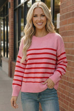Load image into Gallery viewer, Strawberry Sugar Knit High-Low Pullover
