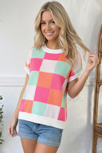Load image into Gallery viewer, Hot Pink Sugar Rush Checkered Top
