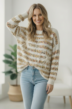Load image into Gallery viewer, Daisy's for Days 3D Flower Long Sleeve Sweater
