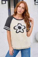Load image into Gallery viewer, Retro Flower Power Baseball Tee
