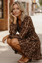 Load image into Gallery viewer, Cocoa Blossom Smocked Waist Dress
